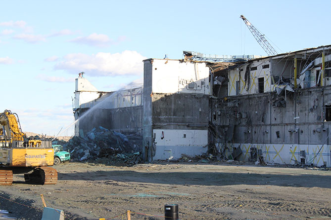 fixative application to North side of pfp